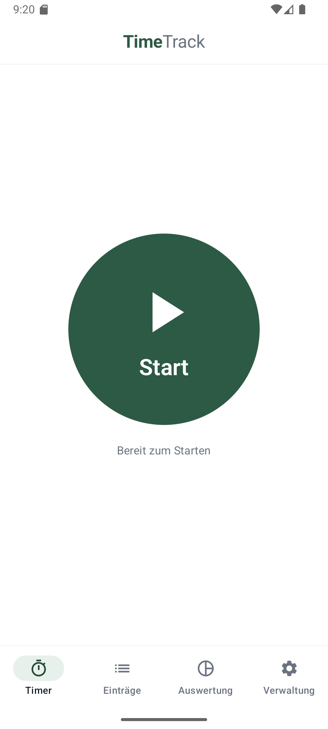 TimeTrack Screenshot 1