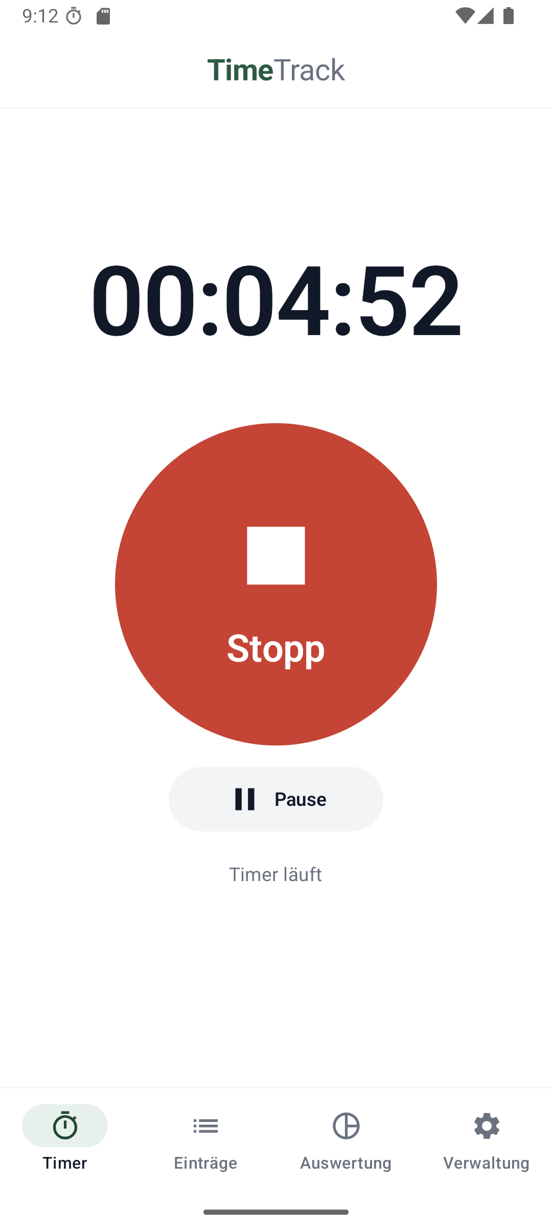 TimeTrack Screenshot 2