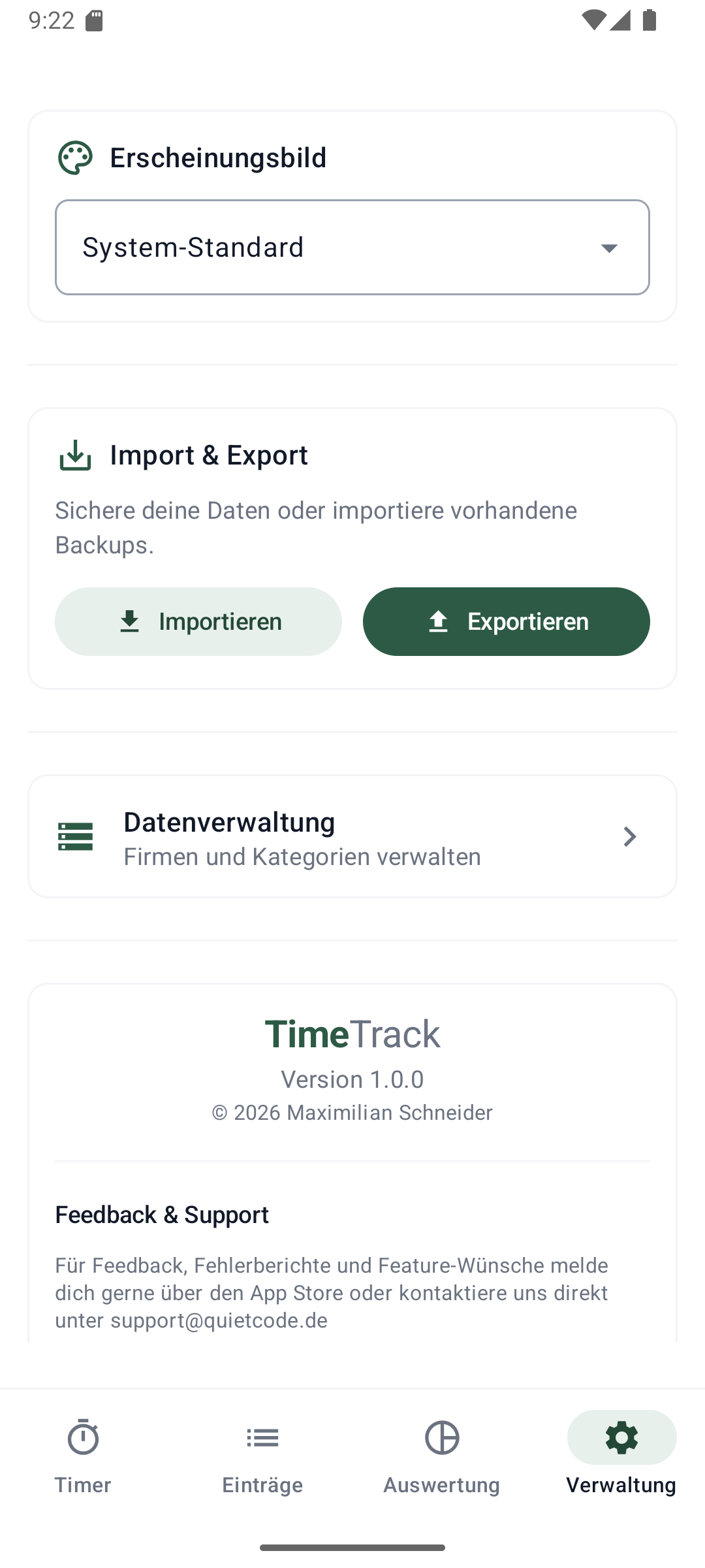 TimeTrack Screenshot 7