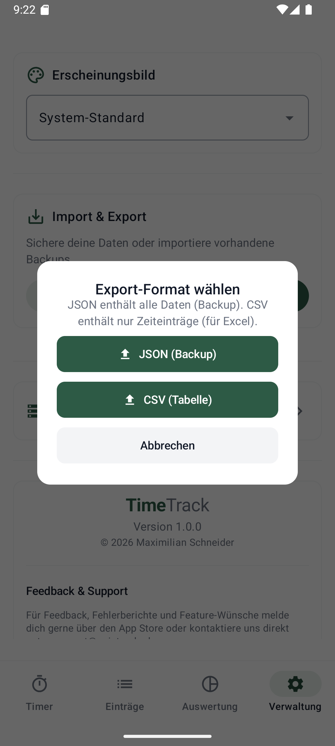 TimeTrack Screenshot 8